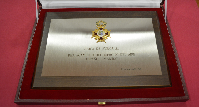 El ‘Destacamento Mamba’ del Ejército del Aire recibe la Placa de Honor de la Orden de Isabel la Católica