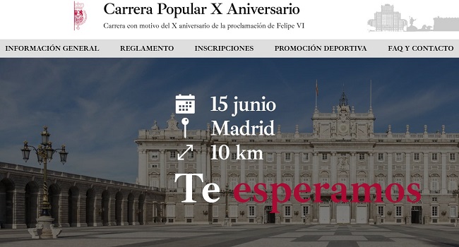 Con el objetivo de conmemorar el décimo aniversario de la proclamación de Su Majestad el Rey, Felipe VI, se ha organizado este gran evento deportiv...