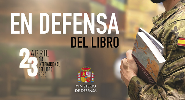 Con motivo del Día Internacional del Libro, el Ministerio de Defensa ha sacado a la calle, por primera vez, un stand junto a su sede central en él ...