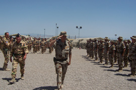 Los militares españoles hacen el relevo en la base afgana de Herat