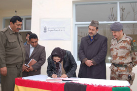El Equipo de Reconstrucción Provincial entrega en Qala e Naw la escuela taller de la mujer