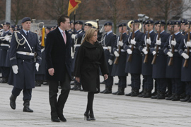 Carme Chacón reibe Honores Militares