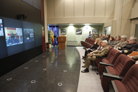 Videoconferencia de la ministra de Defensa Carme Chacón y la ministra de Ciencia e Innovación Cristina Garmendia con la Base Antártida Gabriel de Castilla