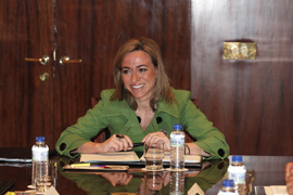 Reúnion de la ministra Carme Chacón con la cúpula militar
