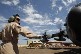 Llegada al aeropuerto de Bamako