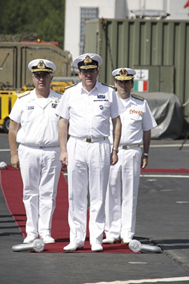 El contralmirante Eugenio Díaz del Rio, nuevo comandante de SNMG-2