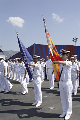 El contralmirante Eugenio Díaz del Rio, nuevo comandante de SNMG-2