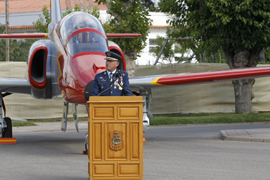 Lectura de la última lección del curso académico por parte del director, coronel Emilio J. Gracia Cirugeda.