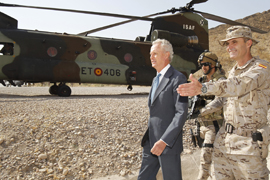 El ministro Pedro Morenes en Qala-i-Naw