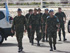 El jefe del Mando de Operaciones del Estado Mayor de la Defensa (CMOPS), teniente general Andrés Navas Ráez,  es recibido por el general Juan Bautista García Sánchez, jefe de la Legión y de la Brigada Multinacional Este