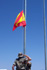 Acto de izado de Bandera durante el relevo en la base afgana de Herat