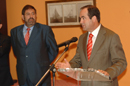 El ministro de Defensa  en rueda de prensa