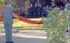 La Bandera Nacional, dispuesta para ser izada