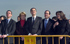 El presidente del Gobierno, José Luis Rodriguez Zapatero; la presidenta de Madrid, Esperanza Aguirre; el alcalde de Madrid, Alberto Ruiz Gallardón; y los ministros de Defensa, José Bono, y de la Vivienda, María Antonia Trujillo, observan el inicio del der