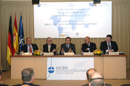 El ministro de Defensa, José Antonio Alonso durante la clausura de la conferencia 'Riga, la cumbre de la transformación'