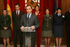 El ministro de Defensa, José Antonio Alonso, en rueda de prensa trás la reunión del Observatorio de la Mujer en las Fuerzas Armadas