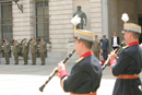 La ministra de Defensa, Carme Chacón, recibe honores en el Cuartel General del Ejército