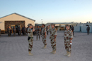 Relevo del mando de la base de apoyo avanzado en Herat