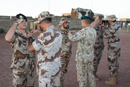 Los militares españoles destacados en Chad, condecorados con la medalla de EUFOR