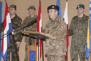 Acto de relevo del general Villalaín (izqd) como Comandante Jefe de EUFOR-Althea