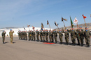 Imposición de medallas de Naciones Unidas en la Base Miguel de Cervantes
