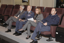 La ministra de Defensa Carme Chacón durante la videoconferencia