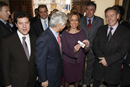La ministra de Defensa Carme Chacón inaugura la exposición '1808-1814 de súbditos a ciudadanos', en el museo de Santa Cruz