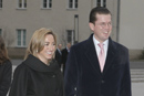 Carme Chacón junto al ministro alemán Karl-Theodor Freiherr