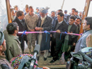 El coronel jefe de la Agrupación ASPFOR XXXII, Fernando García Valerio y el gobernador de la provincia de Badghis