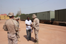 Traslado de material por ferrocarril