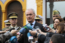 El ministro en la Base Militar 