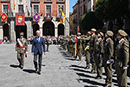 El ministro de Defensa pasa revista a la formación