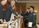 Entrega de los diplomas acreditativos de la realización del curso