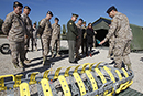 La subsecretaria de Defensa, Irene Domínguez-Alcahud, ha visitado hoy las instalaciones de la Brigada de Sanidad (BRISAN) del Ejército de Tierra, en el acuartelamiento ‘General Calvalcanti’, en Pozuelo de Alarcón (Madrid).