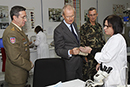El ministro de Defensa, Pedro Morenés, ha visitado hoy el Parque y Centro de Abastecimiento de Material de Intendencia (PCAMI)
