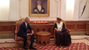 El ministro de Defensa. Pedro Morenés con el vice primer ministro de Omán, Su Alteza Sayyid Fahd bin Mahmoud Al Said