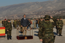 El ministro Alonso durante su visita a Mostar