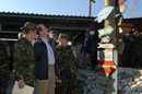 El ministro Alonso durante su visita a Mostar