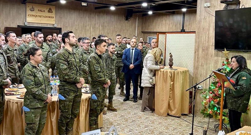 Desde Líbano, Robles reitera el compromiso de la misión española con la paz y la seguridad en la región