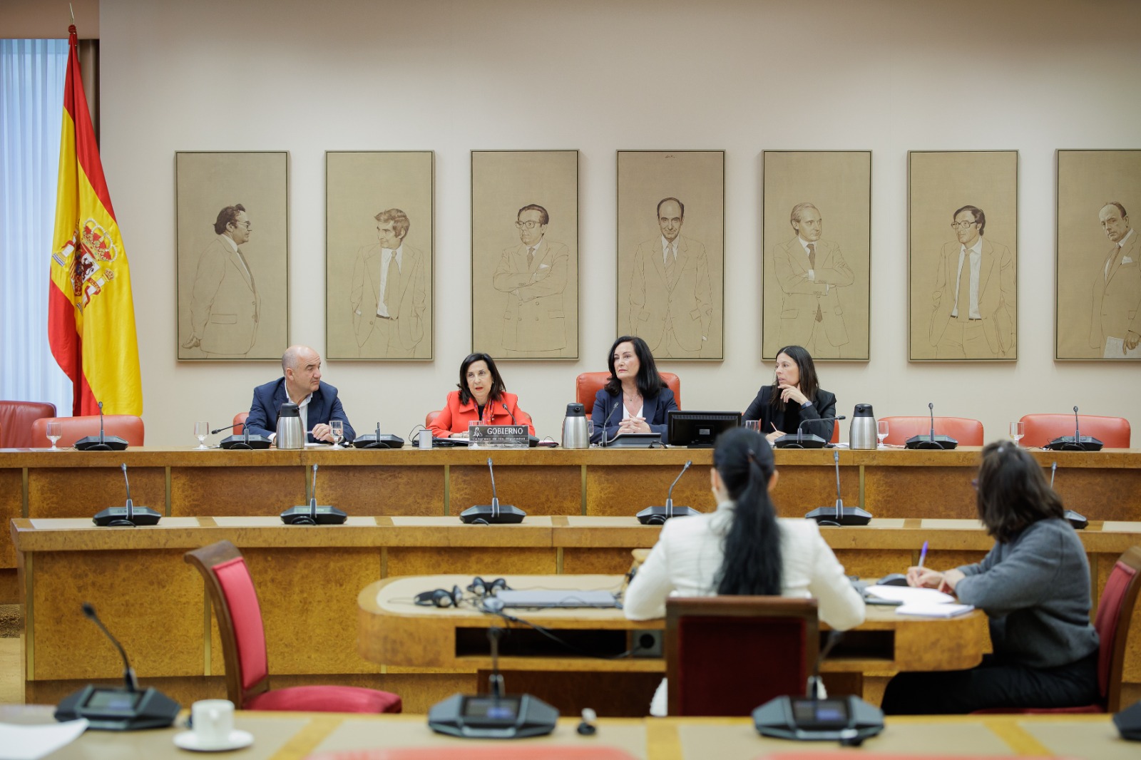 Ministra de Defensa en el Congreso de los Diputados.