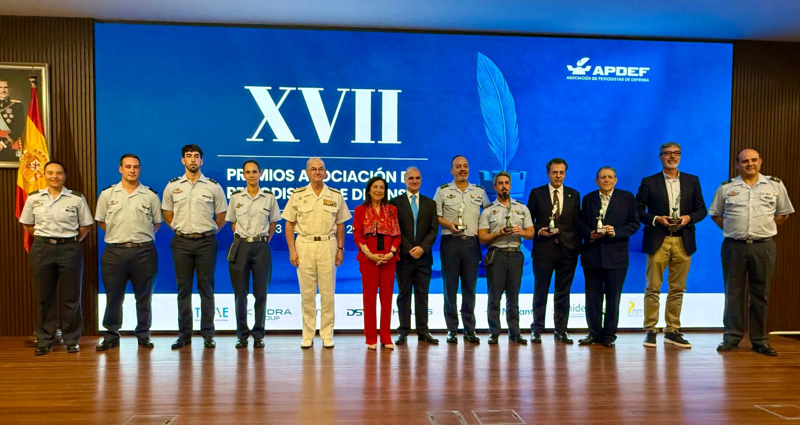 La ministra de Defensa Margarita Robles preside el acto de entrega de los XVII Premios de la Asociación de Periodistas de Defensa (APDEF) en la sede del CESEDEN.