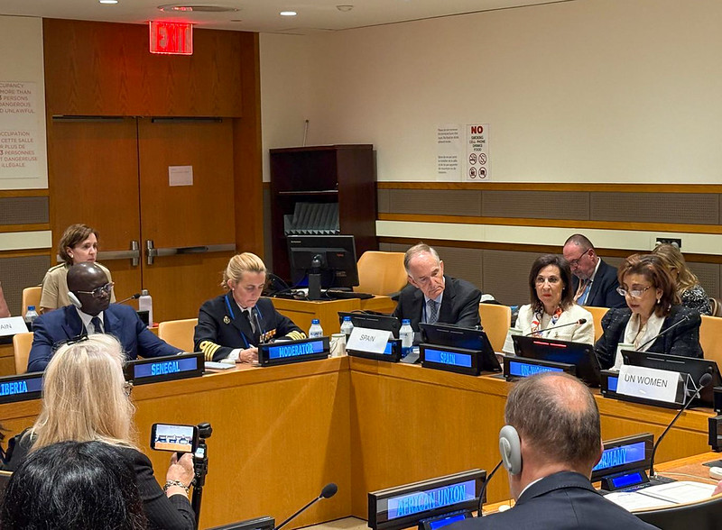 La ministra de Defensa aboga en la ONU por frenar el “estancamiento global” en la protección de mujeres en conflictos